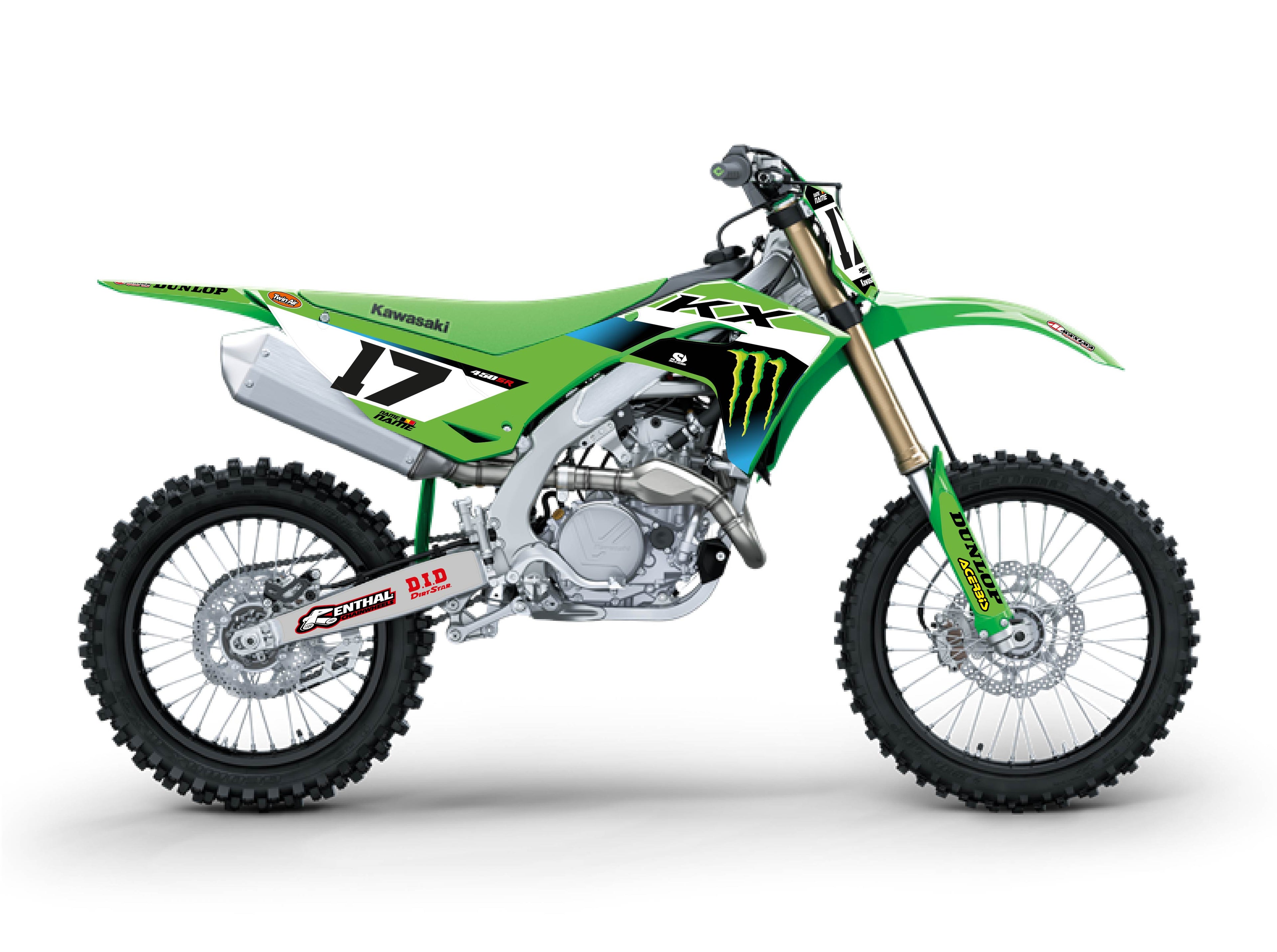 Kit déco complet KAWASAKI 2025 Flamme